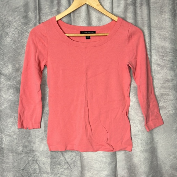 Banana Republic Coral 3/4 Sleeve Boatneck Sweater - size XS - Picture 7 of 11